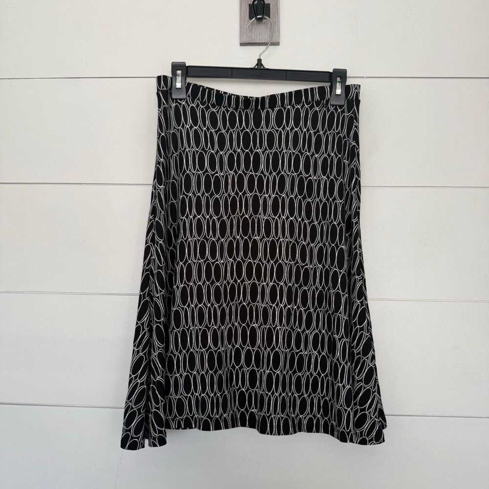Vintage Talbots Women’s Medium Black White Skirt Stretchy